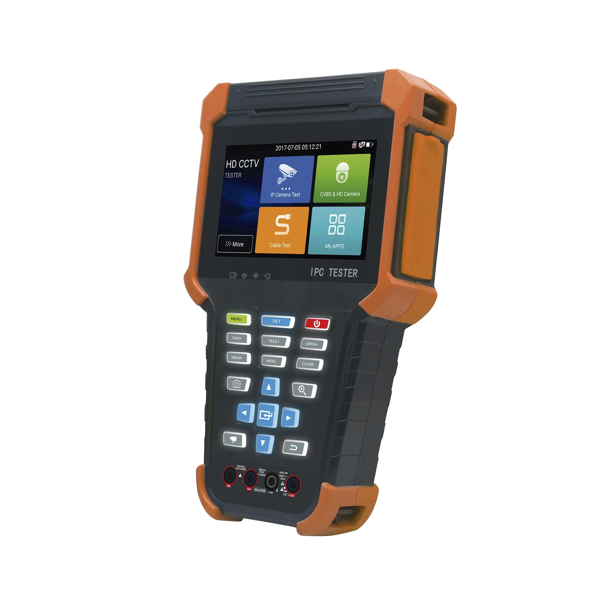 TESTER DE VIDEO DE 4” / PRUEBA DE CÁMARA ANALÓGICA / PRUEBA DE CÁMARA IP, SOPORTE 4K, H.264 Y H.265 / TVI DE 8 MP, CVI DE 8 MP, AHD DE 8 MP / MULTÍMETRO DIGITAL / ENTRADA HDMI-Accesorios Generales-EPCOM-Bsai Seguridad & Controles