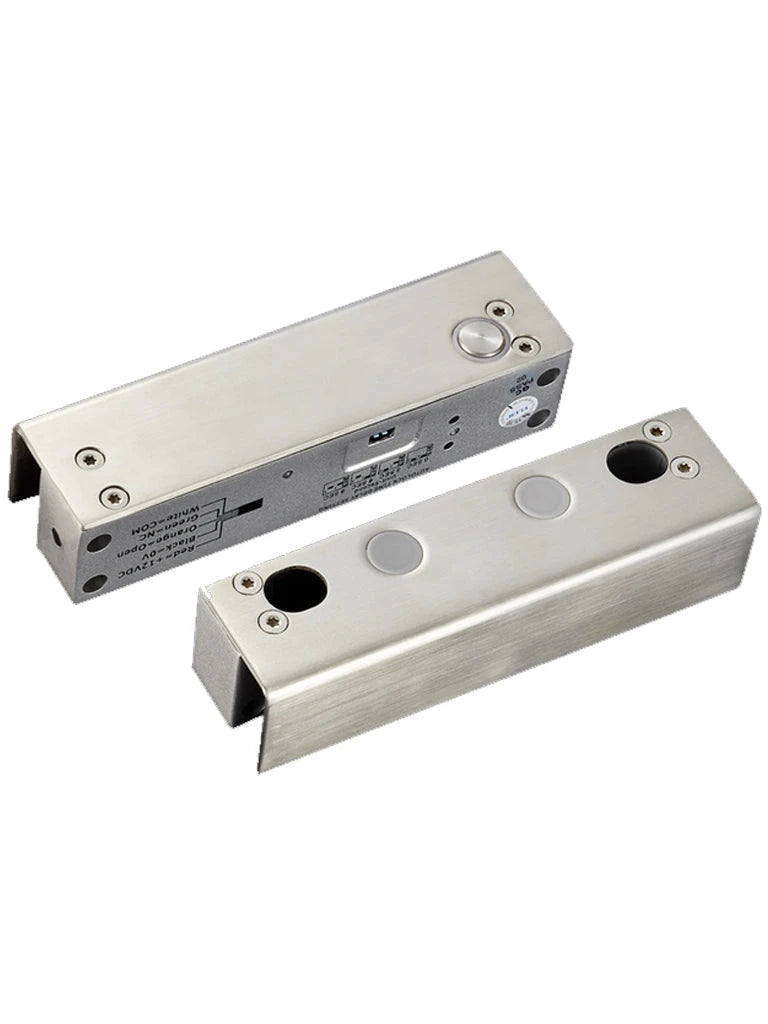 YLI YB500ULED - CHAPA MAGNÉTICA PARA PUERTA DE VIDRIO SIN MARCO / 12 VDC / TIEMPO DE VIDA DE 500000 APERTURAS-De Perno-YLI ELECTRONIC-Bsai Seguridad & Controles