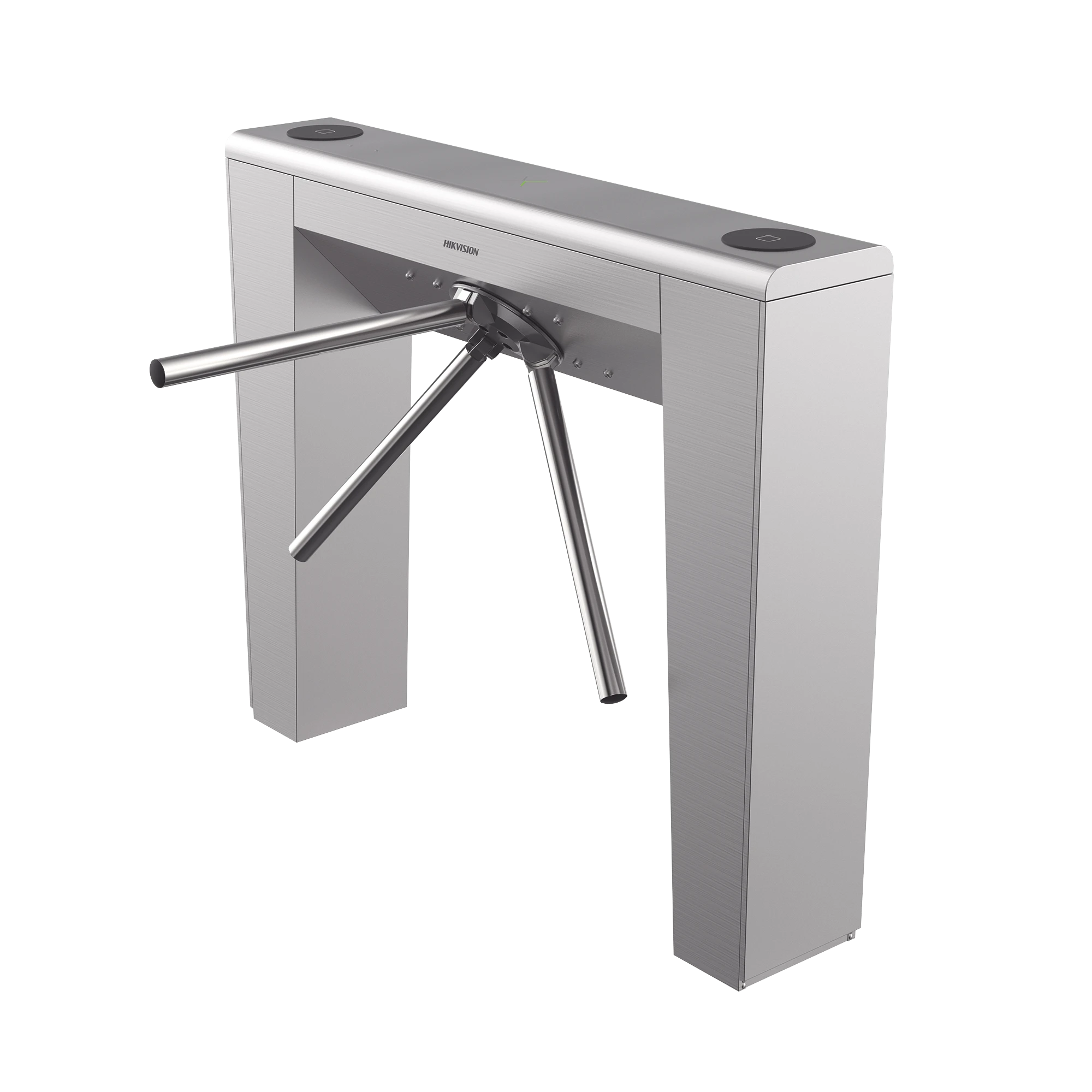TORNIQUETE TRÍPODE BIDIRECCIONAL DE ACERO INOXIDABLE / 2 MILLONES DE CICLOS MCBF / INTERIOR Y EXTERIOR PROTEGIDO / TIPO PUENTE-Torniquetes y Puertas de Cortesía-HIKVISION-Bsai Seguridad & Controles