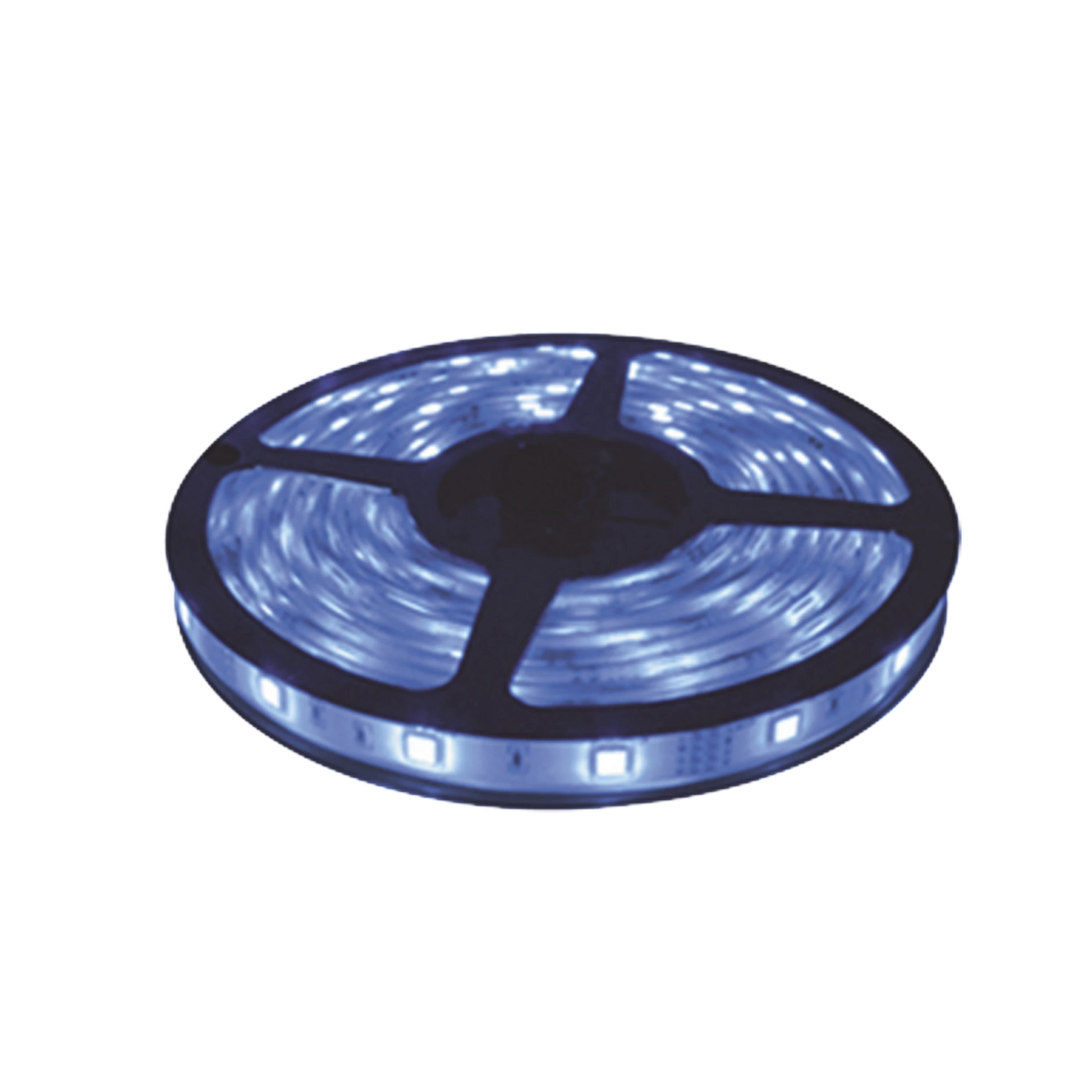 TIRA LED DE 5 M / COLOR AZUL /USO INTERIOR / POTENCIA 15 W / 420 LM/ 12 V CD / IP 20.-Iluminación-JWJ-Bsai Seguridad & Controles