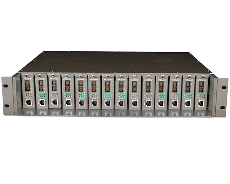 TP-LINK - TL-MC1400 - CHASIS 14 BAHÍAS PARA 14 CONVERTIDORES DE MEDIOS-Transceptores de Fibra-TP-LINK-Bsai Seguridad & Controles