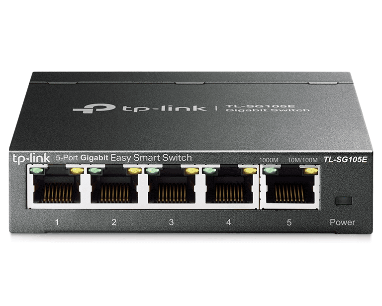 TP-LINK - TL-SG105E - SWITCH 5 PUERTOS GIGABIT RJ45-Switches-TP-LINK-Bsai Seguridad & Controles