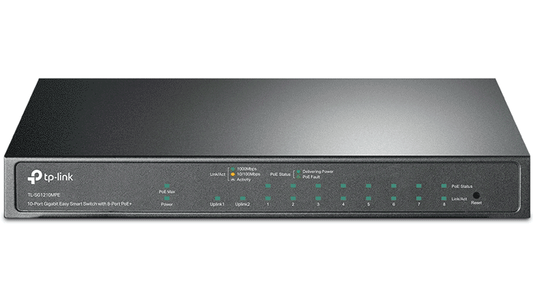 TP-LINK - TL-SG1210MPE - SWITCH EASY SMART 10 PUERTOS, 8 PUERTOS POE+-Switches POE-TP-LINK-Bsai Seguridad & Controles