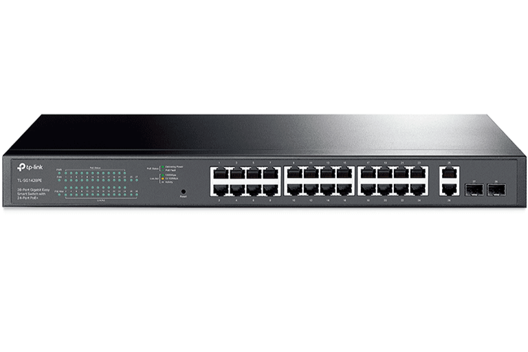 TP-LINK - TL-SG1428PE - 28 PUERTOS CON POE+-Switches POE-TP-LINK-Bsai Seguridad & Controles