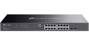 TP-LINK TL-SG2218P - SWITCH INTELIGENTE DE 16 PUERTOS POE+ GIGABIT JETSTRAM , 2 PUERTOS SFP , POE 802.3AT/AF , 150W TOTALES , GESTIÓN CENTRALIZADA CON OMADA , SOPORTA QOS L2/L3/L4 Y SNOOPING IGMP , IPV6 , ACL , DHCP SNOOPING, 802.1X.-Switches POE-TP-LINK-Bsai Seguridad & Controles