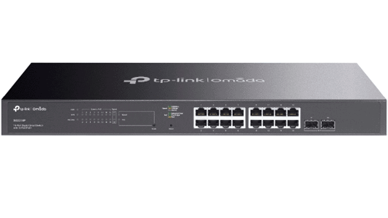 TP-LINK TL-SG2218P - SWITCH INTELIGENTE DE 16 PUERTOS POE+ GIGABIT JETSTRAM , 2 PUERTOS SFP , POE 802.3AT/AF , 150W TOTALES , GESTIÓN CENTRALIZADA CON OMADA , SOPORTA QOS L2/L3/L4 Y SNOOPING IGMP , IPV6 , ACL , DHCP SNOOPING, 802.1X.-Switches POE-TP-LINK-Bsai Seguridad & Controles