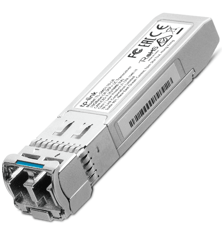 TP-LINK - TL-SM5110-LR / TRANSCEPTOR MINI-GBIC SFP LC 10GBASE-LR SFP+ / MONOMODO / ADMITE CONEXIONES ETHERNET 10G DE DÚPLEX COMPLETO DE HASTA 10 KM CON CABLES DE FIBRA DE 9/125 ΜM, RESPECTIVAMENTE-Transceptores de Fibra-TP-LINK-Bsai Seguridad & Controles
