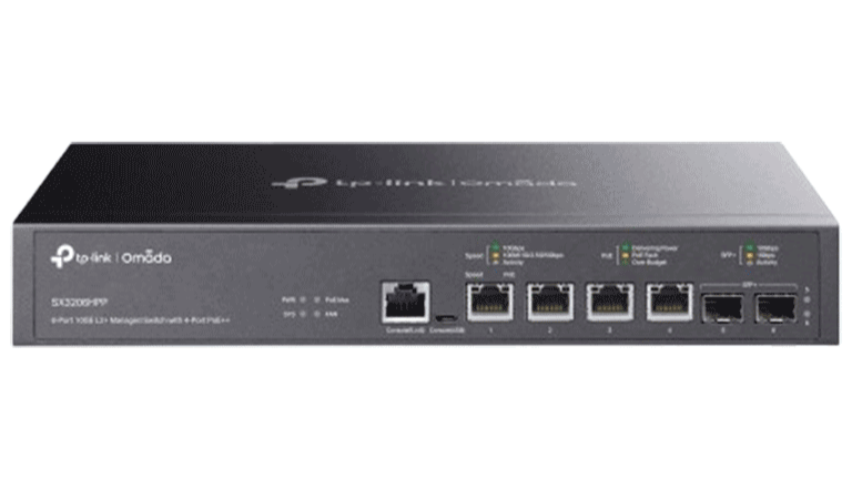 TP-LINK - TL-SX3206HPP / SWITCH ADMINISTRABLE JETSTREAM / 6 PUERTOS 10GE L2+ / 4 PUERTOS POE++ / 200 W POE TOTAL-Switches POE-TP-LINK-Bsai Seguridad & Controles
