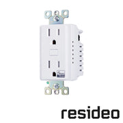 TOMA CORRIENTE INTELIGENTE Z-WAVE Z5OUTLET RESIDEO SERIES PRO 15 AMP. DOS RECEPTACULOS OPERA EN FRECUENCIA 908.4MHZ/916 MHZ COMPATIBLE CON HUB/GATEWAY Z-WAVE.-Smart Home-RESIDEO-Z5OUTLET-Bsai Seguridad & Controles