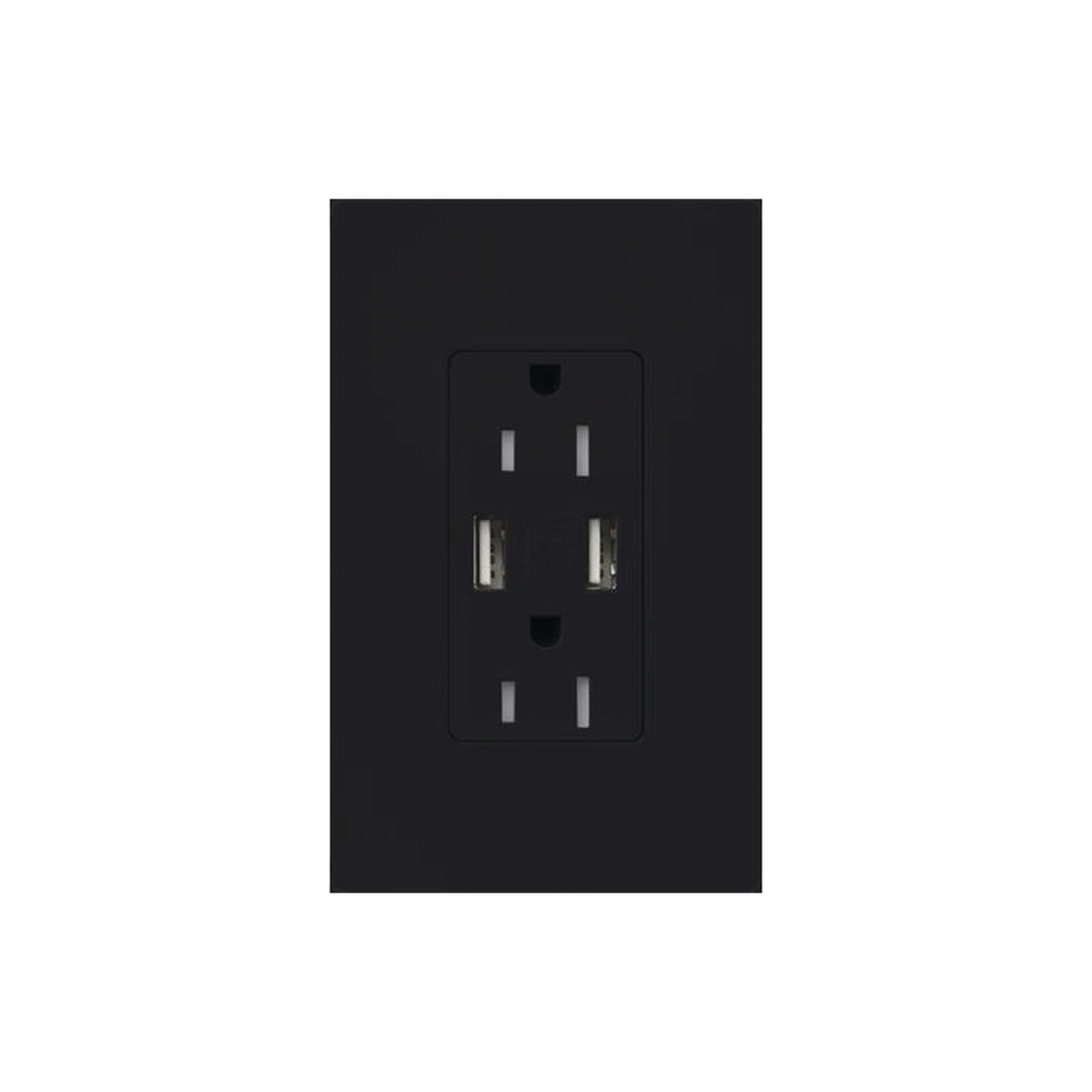 TOMACORRIENTE 15A,CON SALIDA DE CARGA USB-Automatización - Casa Inteligente-LUTRON ELECTRONICS-Bsai Seguridad & Controles