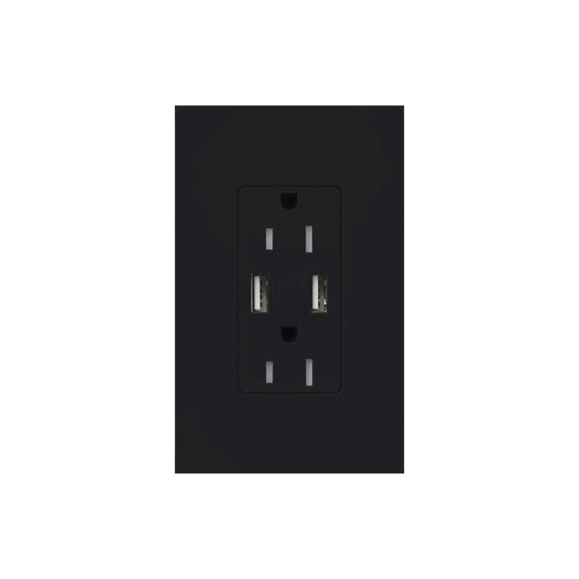 TOMACORRIENTE 15A,CON SALIDA DE CARGA USB-Automatización - Casa Inteligente-LUTRON ELECTRONICS-Bsai Seguridad & Controles