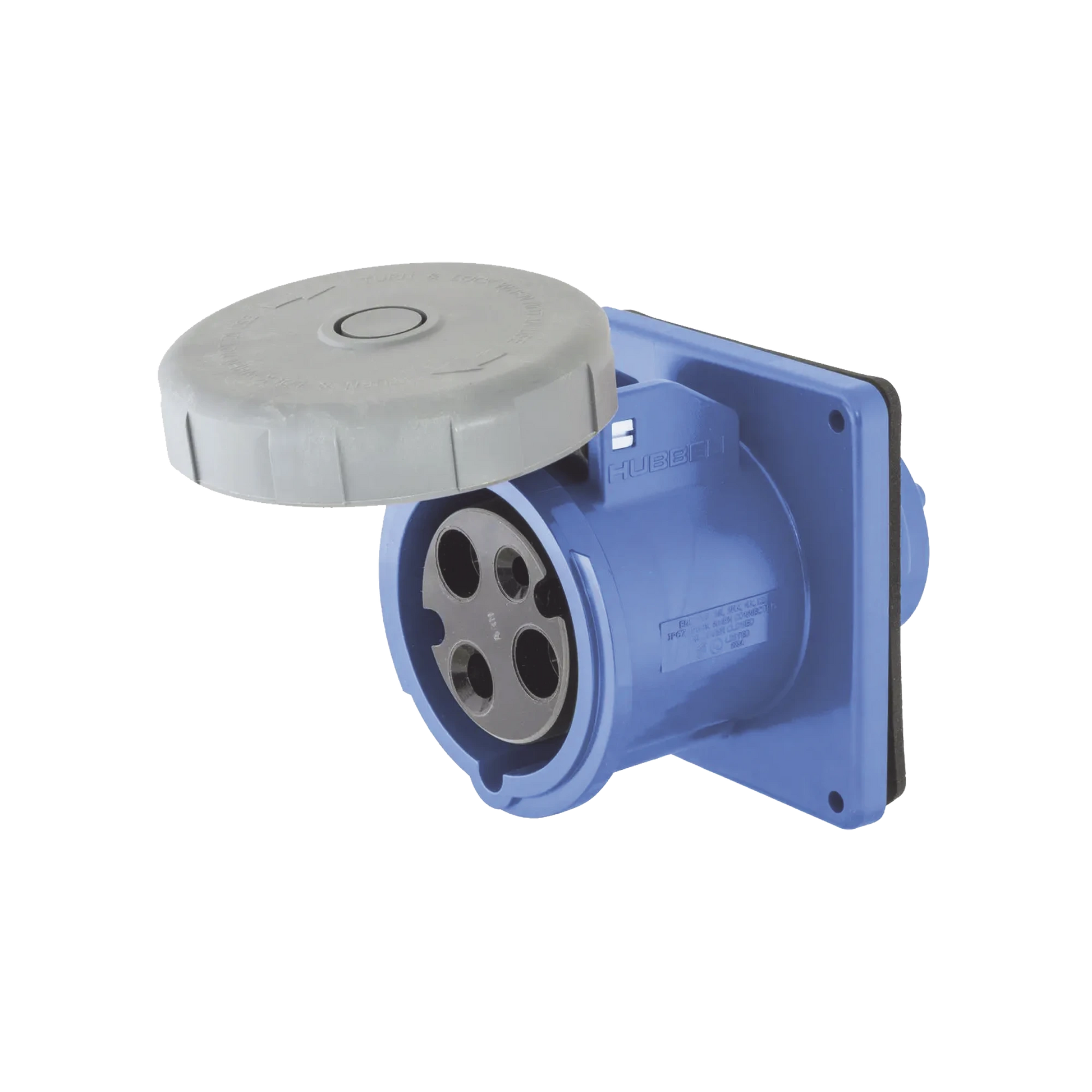 TOMACORRIENTE HERMÉTICO INDUSTRIAL 30 A, 250 V CA, 2 POLOS 3 HILOS, IP 67. GRADO INDUSTRIAL.-Herramientas-HUBBELL-Bsai Seguridad & Controles