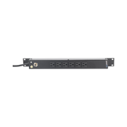 TOMACORRIENTE HORIZONTAL (PDU) DE 6 CONTACTOS (NEMA 5-15R) RACK 19" 1UR. VOLTAJE ENTRADA/SALIDA: 120VCA/15A-Racks y Gabinetes-LINKEDPRO BY EPCOM-HTCM1U6C-Bsai Seguridad & Controles