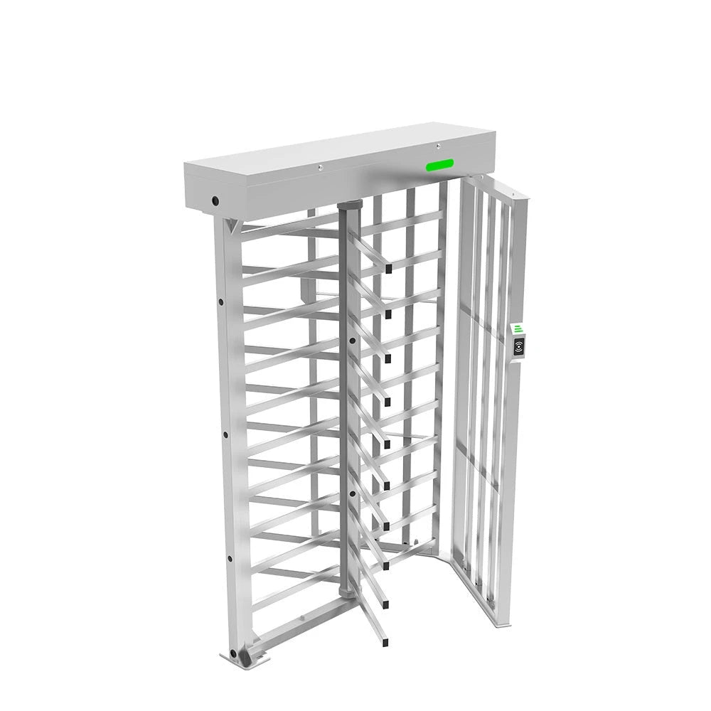 TORNIQUETE DE CUERPO COMPLETO DE UN CARRIL FHT3400 BIDIRECCIONAL CON LUZ LED INDICADORA DE PASO CONSTRUIDO EN ACERO INOXIDABLE DISEÑO DESARMABLE COMPATIBLE CON CONTROLES DE ACCESO IP54 1 MILLON DE CICLOS-Acceso F&iacute;sico-ZKTECO-Bsai Seguridad & Controles