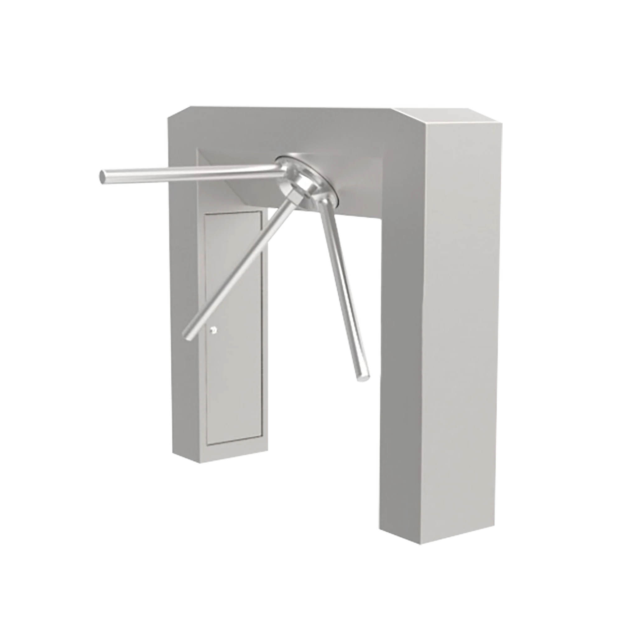 TORNIQUETE DE MEDIO CUERPO MOTORIZADO, CON BRAZO ABATIBLE EN CASO DE EMERGENCIA-Torniquetes y Puertas de Cortesía-ALVARADO-Bsai Seguridad & Controles
