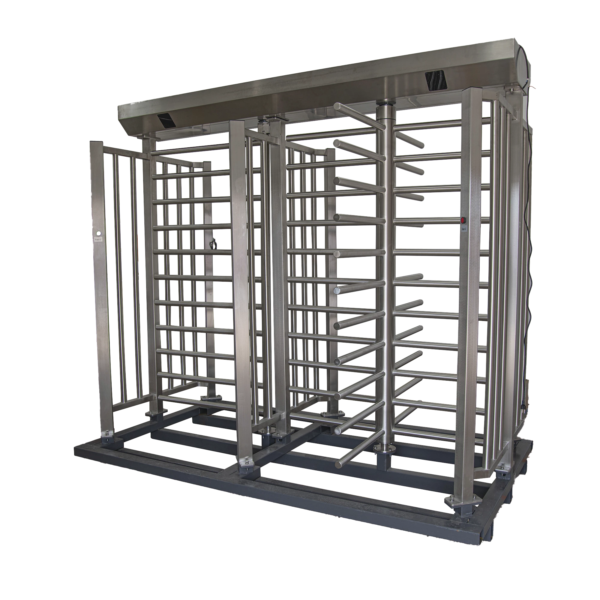 TORNIQUETE DE PASO DOBLE DE CUERPO COMPLETO CON PUERTA LATERAL Y REHILETE DE ACCESO / FABRICADO EN ACERO INOXIDABLE GRADO 304 /-Torniquetes y Puertas de Cortesía-ACCESSPRO-Bsai Seguridad & Controles