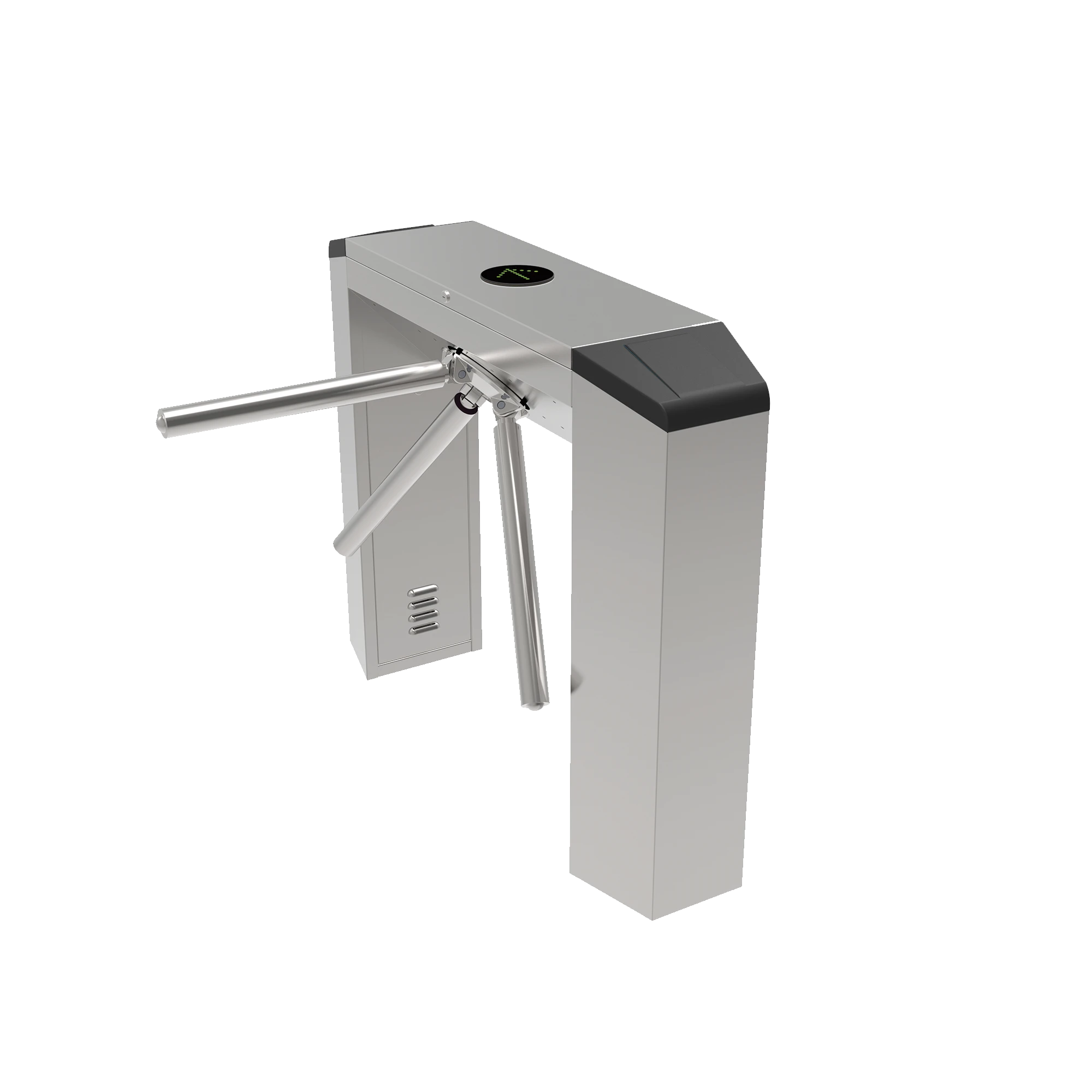 TORNIQUETE INDUSTRIAL EN ACERO INOXIDABLE,MOTORIZADO, BIDIRECCIONAL, ESPACIO PARA LECTORA DE PROXIMIDAD, INTERIORES-Torniquetes y Puertas de Cortesía-ACCESSPRO-Bsai Seguridad & Controles