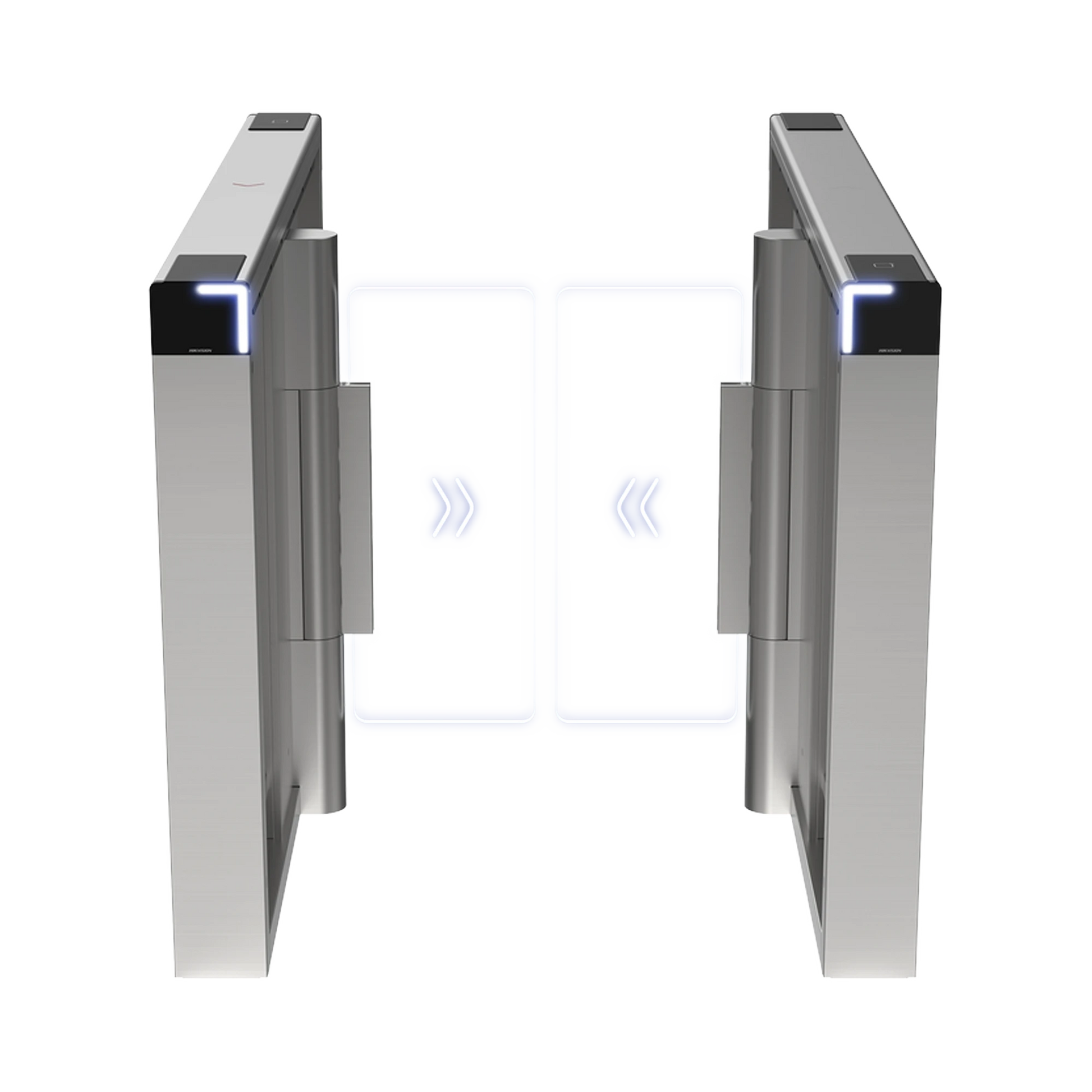 TORNIQUETE SWING PREMIUM / ILUMINACIÓN LED / 12,000,000 CICLOS MCBF / INCLUYE LECTORES DE TARJETA Y PANEL DE ACCESO / 14 PARES DE IR / CARRIL DE 90 CMS / COMPATIBLE CON RECONOCIMIENTO FACIAL / INCLUYE IZQUIERDO Y DERECHO-Torniquetes y Puertas de Cortesía-HIKVISION-Bsai Seguridad & Controles