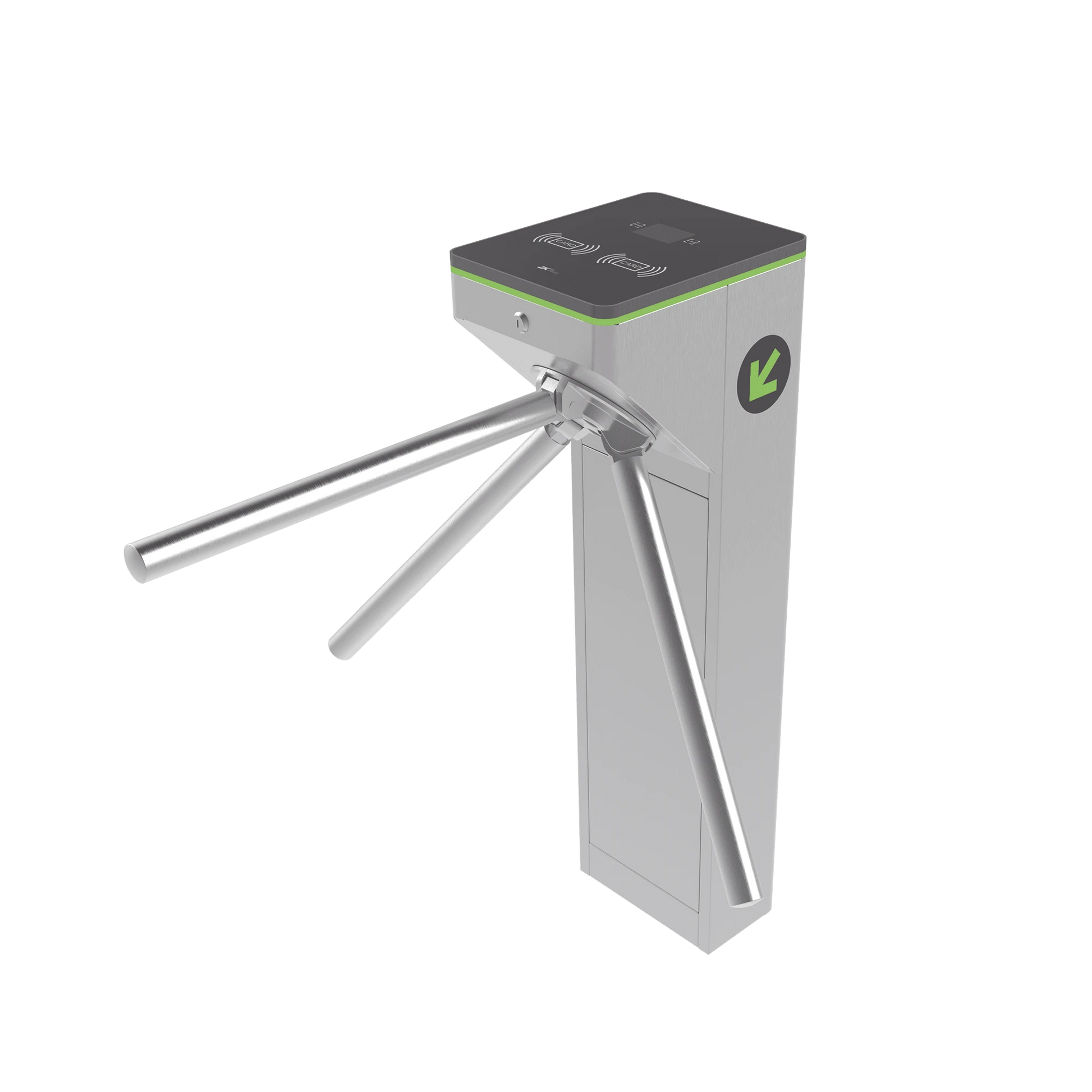 TORNIQUETE TRÍPODE DE ACERO INOXIDABLE / DISEÑO ULTRA COMPACTO / 25 PERSONAS POR MINUTO / 2 MILLONES DE CICLOS-Torniquetes y Puertas de Cortesía-ZKTECO-Bsai Seguridad & Controles
