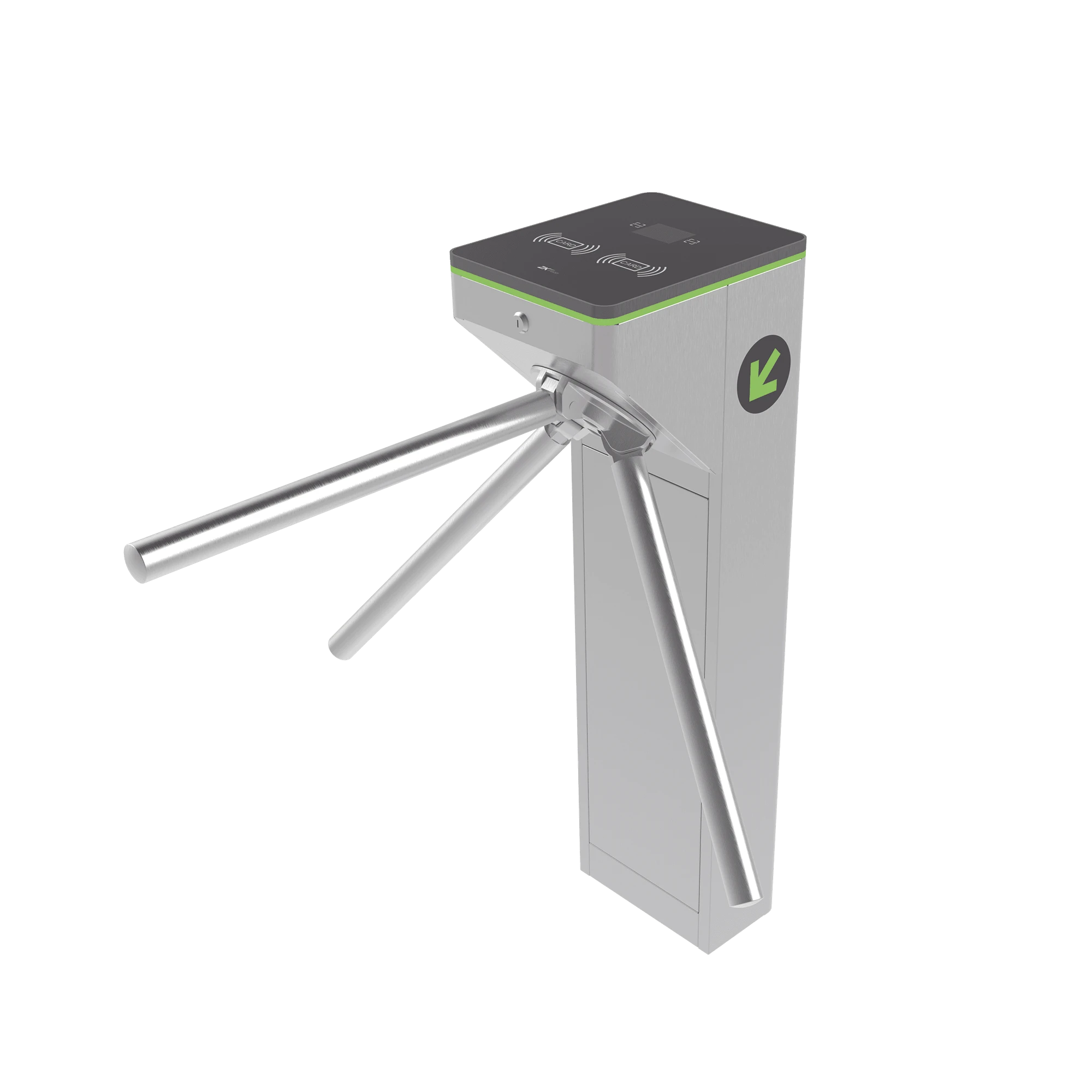 TORNIQUETE TRÍPODE DE ACERO INOXIDABLE / DISEÑO ULTRA COMPACTO / 25 PERSONAS POR MINUTO / 2 MILLONES DE CICLOS-Torniquetes y Puertas de Cortesía-ZKTECO-Bsai Seguridad & Controles
