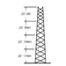 TORRE ESPECIAL AUTOSOPORTADA ROBUSTA DE 24 M. LINEA SSV HEAVY DUTY (SEC. 8 - 11)-Torres y Mástiles-ROHN-Bsai Seguridad & Controles