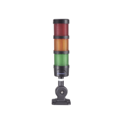 TORRE LED INDICADORA DE ESTADO DE 3 NIVELES COLOR ROJO, ÁMBAR Y VERDE, CON BUZZER INTEGRADO A 85 DB, A 110-240 VCA CON MONTAJE INCLUIDO DE 60 MM DE DIÁMETRO-Luces / Bocinas para la Industria y Edificios-EPCOM INDUSTRIAL SIGNALING-Bsai Seguridad & Controles