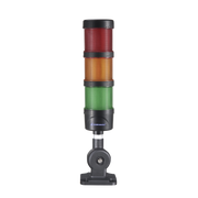 TORRE LED INDICADORA DE ESTADO DE 3 NIVELES COLOR ROJO, ÁMBAR Y VERDE, CON BUZZER INTEGRADO A 85 DB, A 24 VCD CON MONTAJE INCLUIDO DE 60 MM DE DIÁMETRO-Luces / Bocinas para la Industria y Edificios-EPCOM INDUSTRIAL SIGNALING-Bsai Seguridad & Controles