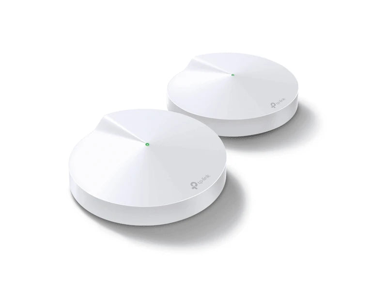 TP-LINK DECO M5 2 PACK- KIT 2 ROUTERS INALÁMBRICOS MESH INTERIOR PARA HOGAR , DOBLE BANDA WI-FI 5 AC1300 MBPS , 2 PUERTO GIGABIT WAN,LAN , 4 ANTENAS INTERNAS , ADMINISTRACIÓN MEDIANTE LA APP DECO (IOS, ANDROID) , PROTECCIÓN HOMECARE-Ruteadores / Firewalls / Balanceadores de carga-TP-LINK-Bsai Seguridad & Controles