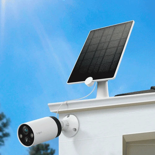 TP-LINK TAPO A200 - PANEL SOLAR PARA RECARGA DE CÁMARAS WIFI/ COMPATIBLE CON MODELO TAPO C420S1/ HASTA 4.5W DE CARGA/ GRADO DE PROTECCIÓN IP65/ SOPORTE DE MONTAJE AJUSTABLE-WiFi (Inalámbricas)-TP-LINK-Bsai Seguridad & Controles