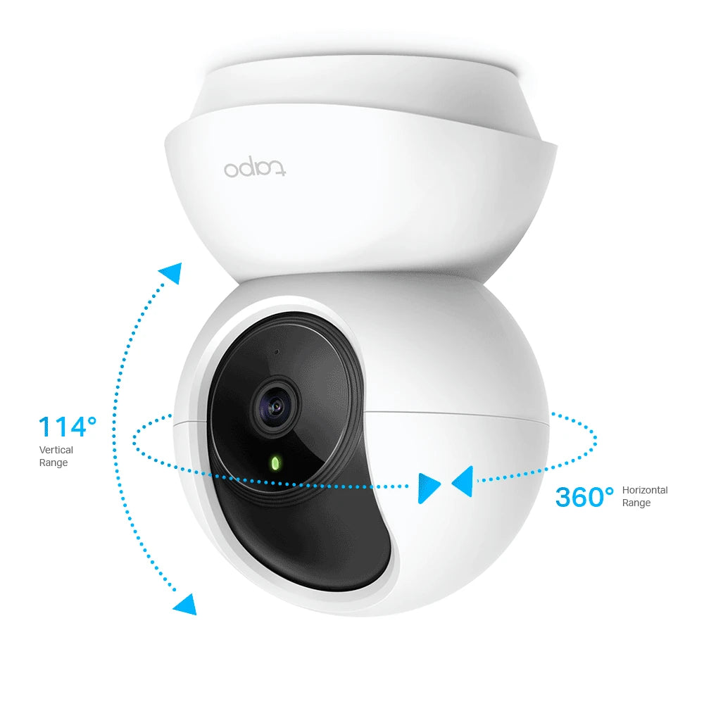 TP-LINK TAPO C200 - CÁMARA DOMO IP PT WIFI/ PARA INTERIOR/ RESOLUCIÓN DE 2 MEGAPIXELES/ VISIÓN NOCTURNA/ NOTIFICACIÓN PUSH/ RANURA PARA MICRO SD/ AUDIO DE DOBLE VÍA-WiFi (Inalámbricas)-TP-LINK-TPL0150003-Bsai Seguridad & Controles