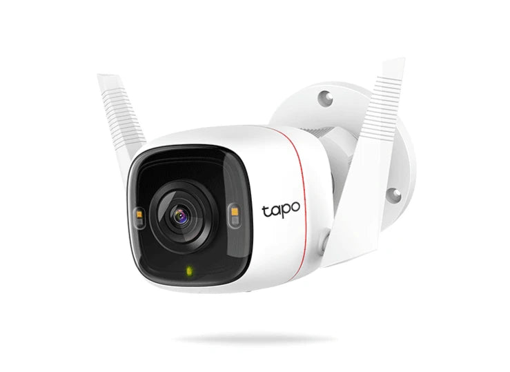 TP-LINK TAPO C320WS - CÁMARA IP WIFI TIPO BULLET 4 MEGAPIXELES/ PARA EXTERIOR/ RESOLUCIÓN DE 2K/ VISIÓN NOCTURNA/ NOTIFICACIÓN PUSH/ RANURA PARA MICRO SD/ COMPATIBLE CON GOOGLE ASSITANT Y ALEXA-WiFi (Inalámbricas)-TP-LINK-Bsai Seguridad & Controles
