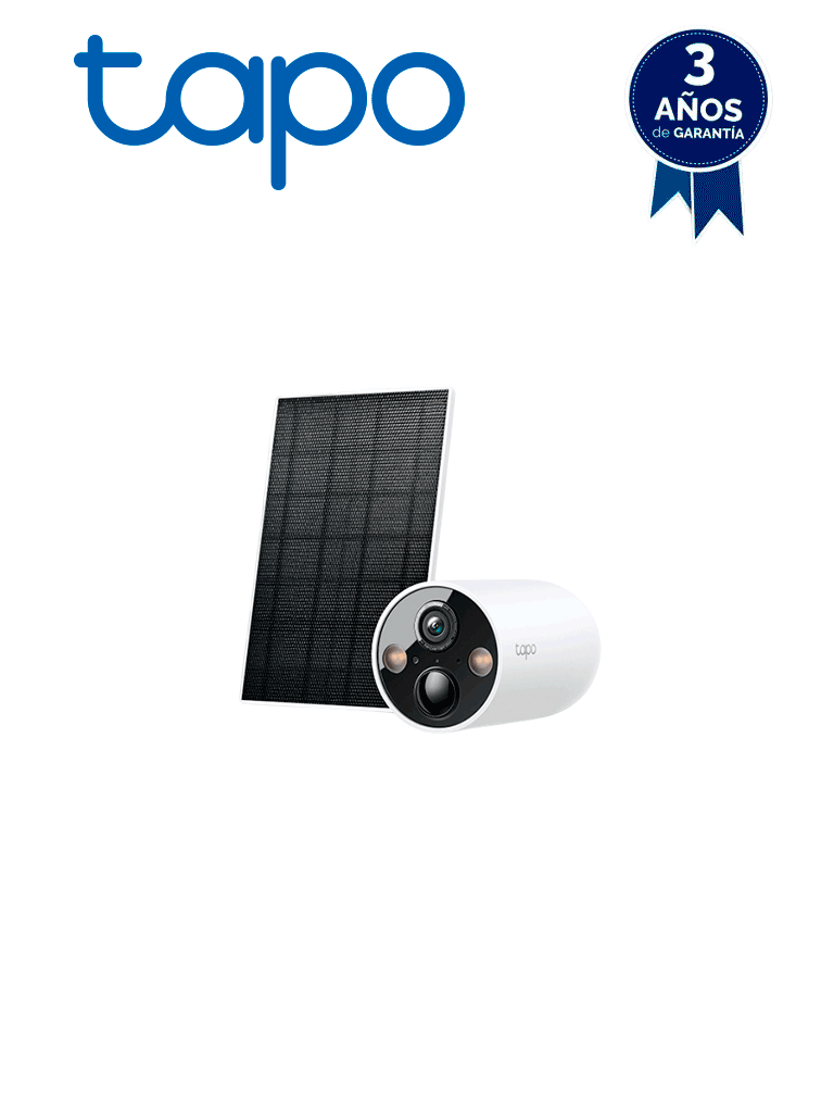 TP-LINK TAPO C425 KIT - CÁMARA DE VIGILANCIA WI-FI SOLAR CON VISTA 2K QHD Y DETECCIÓN IA AVANZADA GRATUITA, GRABACIÓN DE