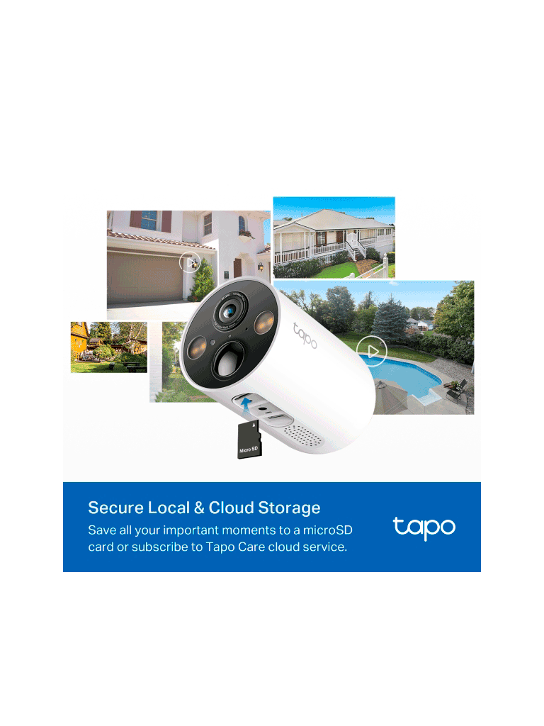 TP-LINK TAPO C425 KIT - CÁMARA DE VIGILANCIA WI-FI SOLAR CON VISTA 2K QHD Y DETECCIÓN IA AVANZADA GRATUITA, GRABACIÓN DE