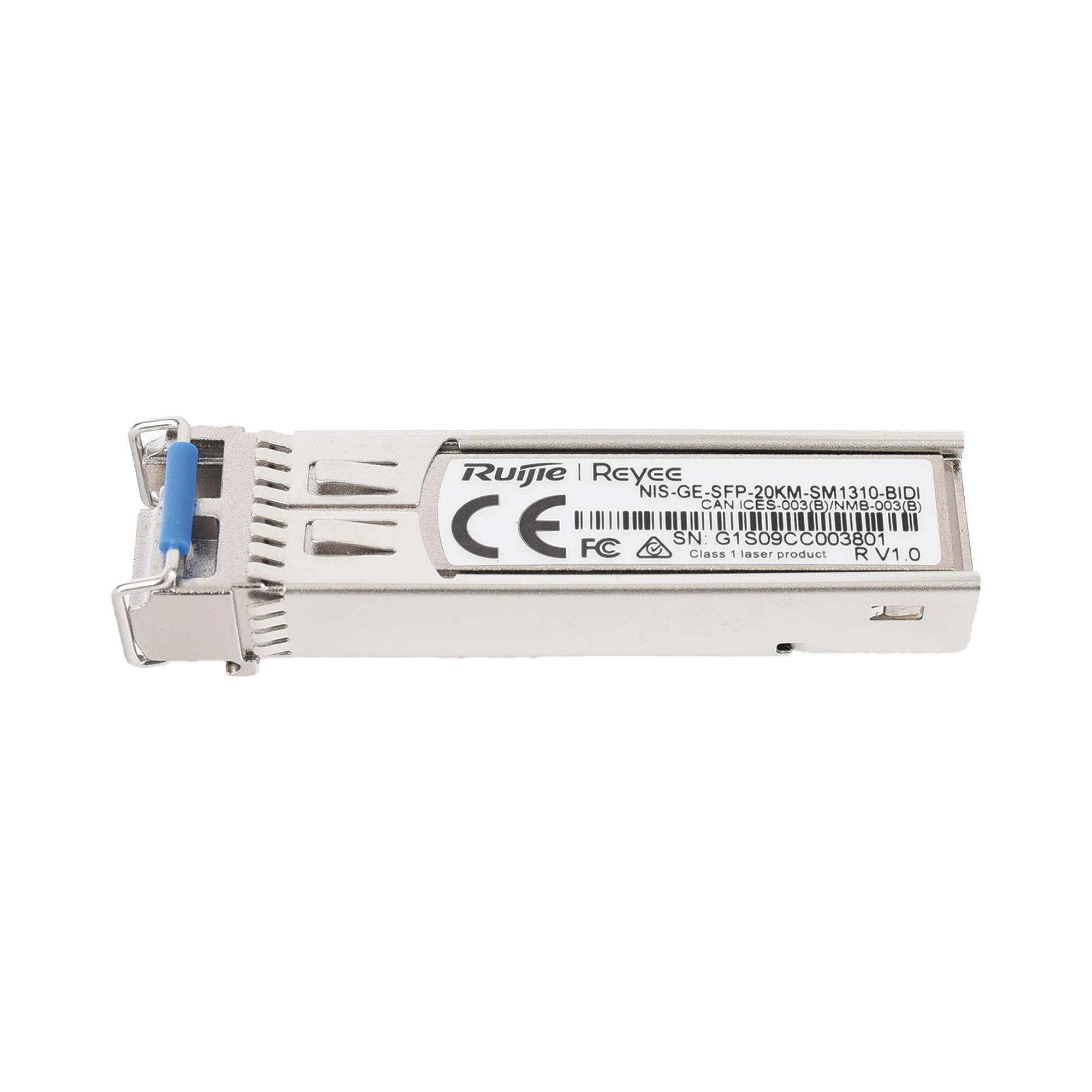 TRANSCEPTOR INDUSTRIAL BIDI MONOMODO SFP 1G (LADO A), HASTA 20 KILÓMETROS, TX 1310 / RX 1550, SOPORTA TEMPERATURAS DE -40° A 85° C-Networking-RUIJIE-Bsai Seguridad & Controles
