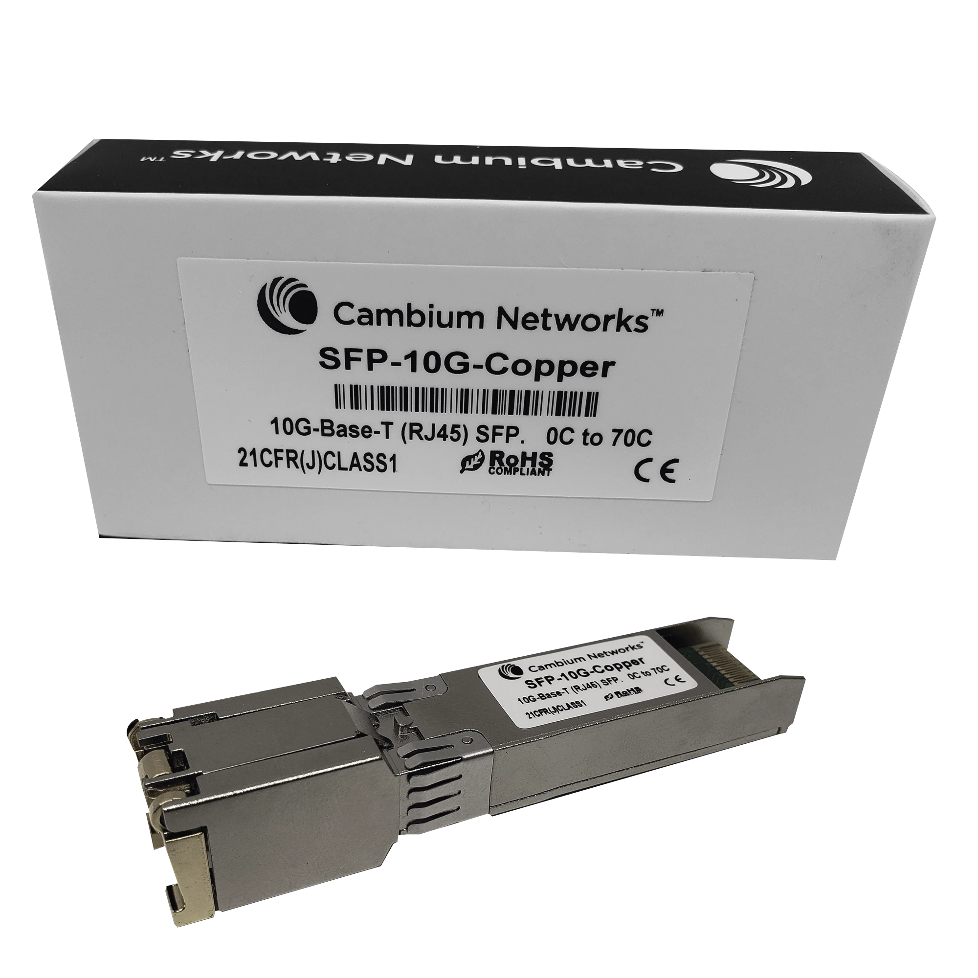 TRANSCEPTOR MINIGBIC SFP, (RJ45) 10 GBPS ETHERNET-Transceptores de Fibra-CAMBIUM NETWORKS-Bsai Seguridad & Controles