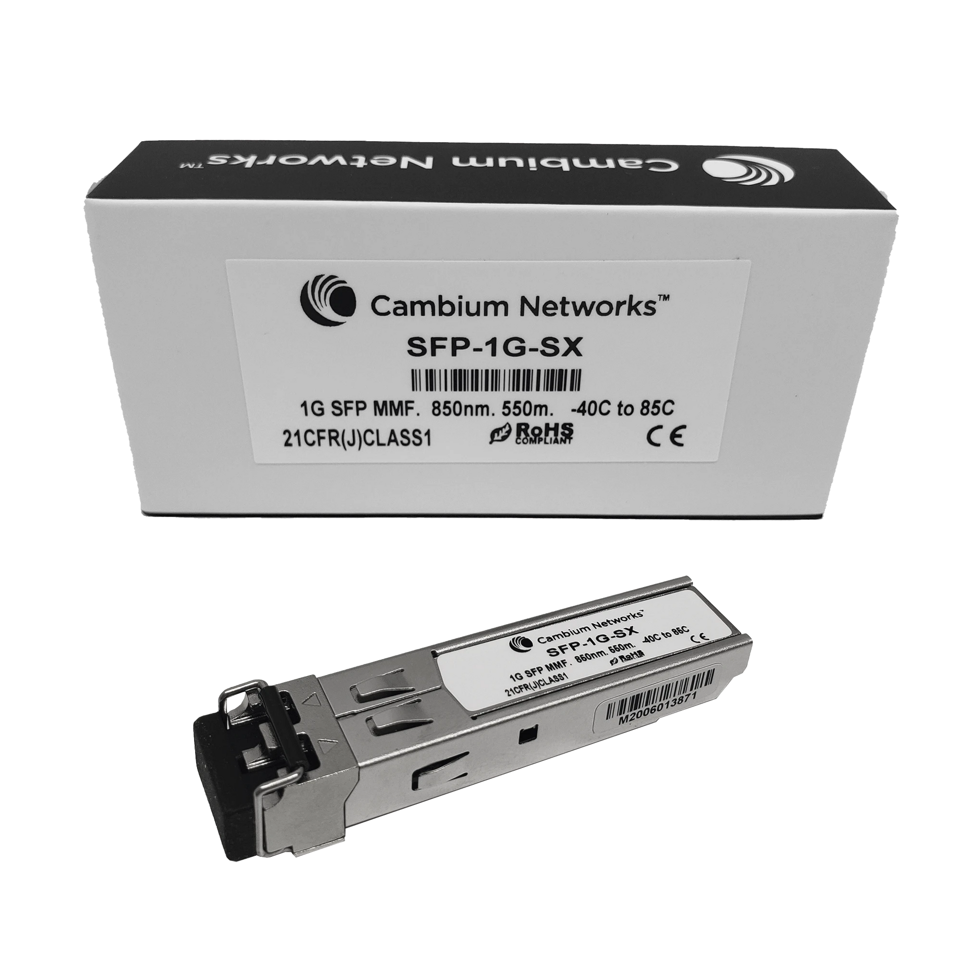 TRANSCEPTOR MINIGIBIC SFP, 1 GBPS, MULTIMODO, DISTANCIA HASTA 550M, CONECTOR LC-Transceptores de Fibra-CAMBIUM NETWORKS-Bsai Seguridad & Controles