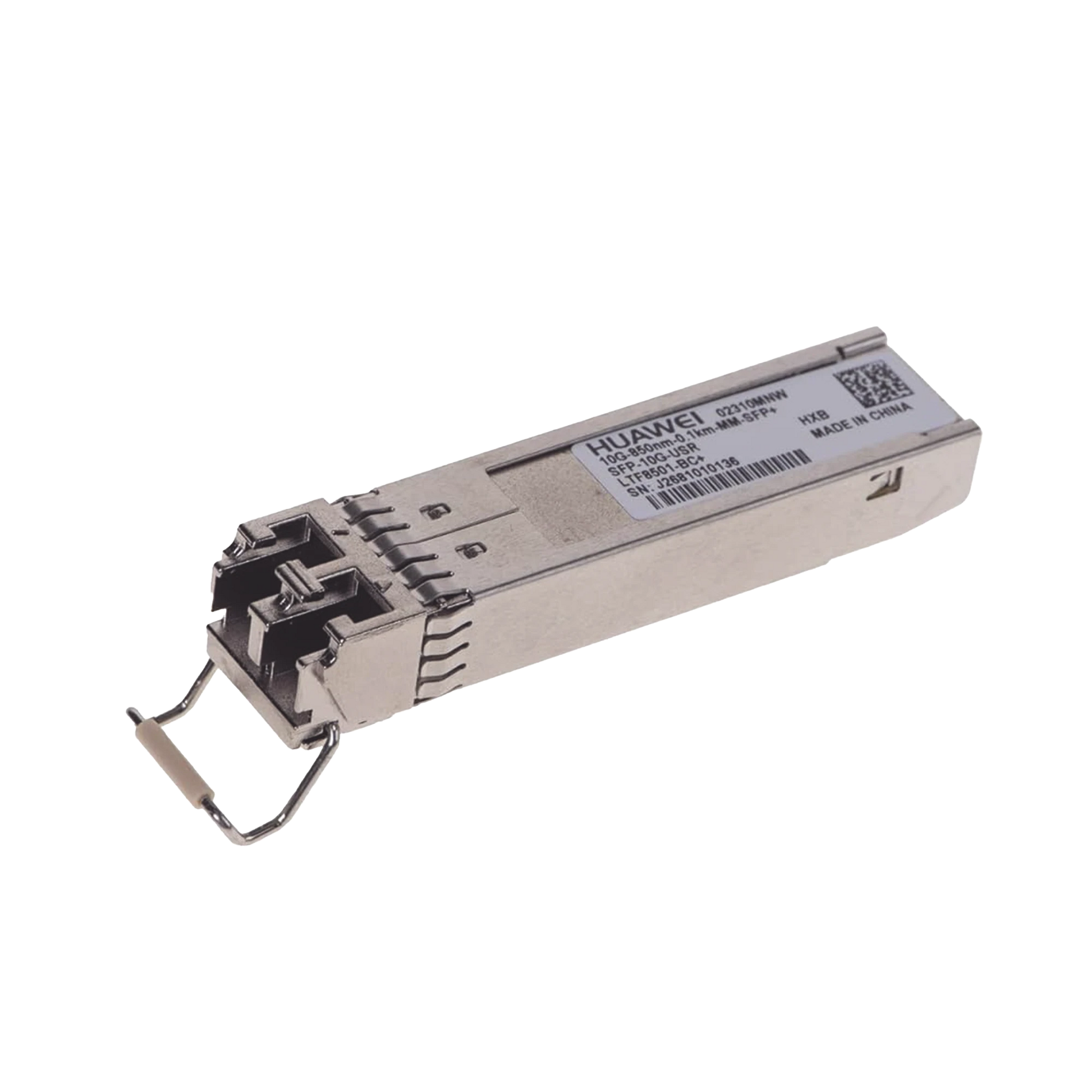 TRANSCEPTOR OPTICO SFP+ MINIGIBIC / 10GBPS DE VELOCIDAD / MULTIMODO / 850NM / HASTA 100M DE DISTANCIA / CONECTOR LC-Networking-HUAWEI-Bsai Seguridad & Controles