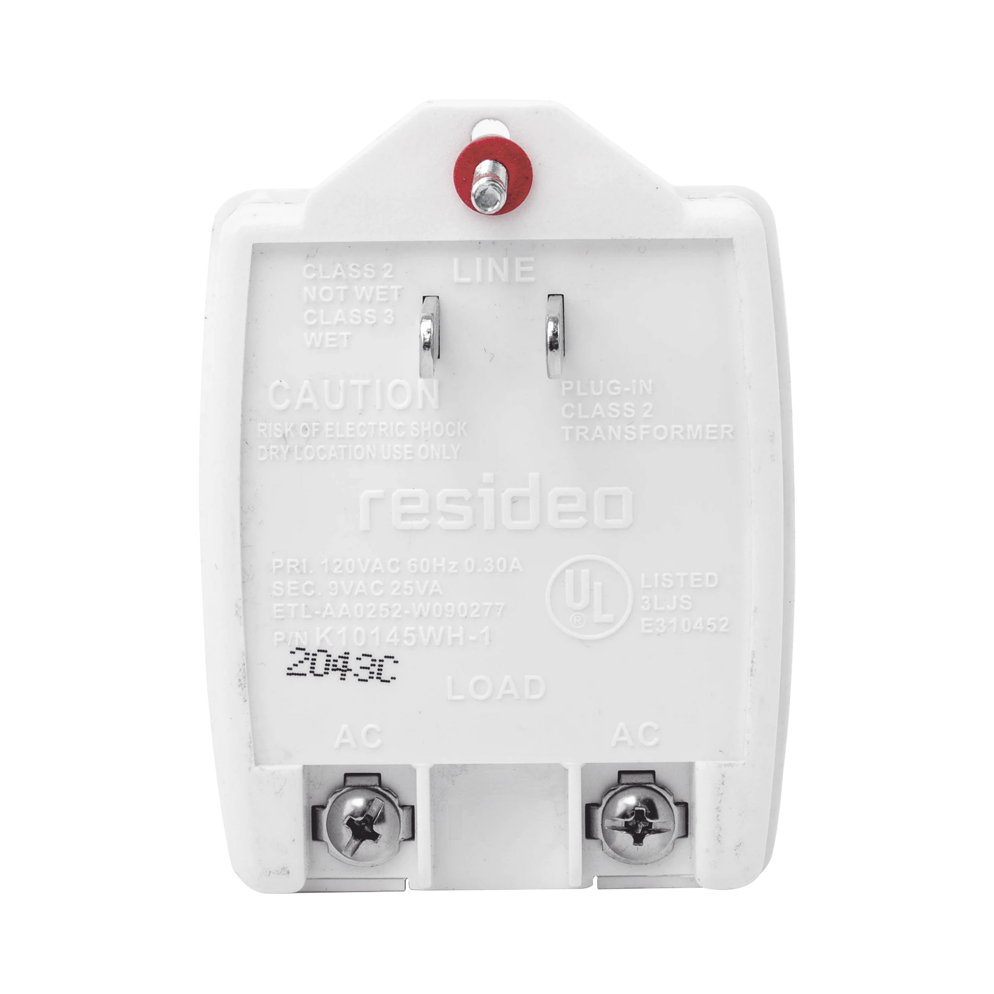 TRANSFORMADOR DE PARED 9 VCA, 25 VA.-Energía-HONEYWELL-Bsai Seguridad & Controles