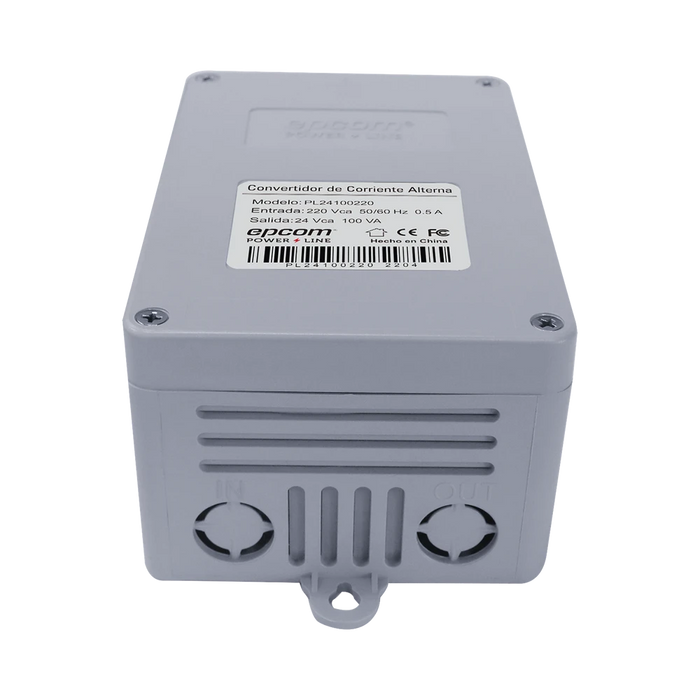 TRANSFORMADOR INDUSTRIAL DE 220 VCA @ 24 VCA 100 VA (4 A)-Energía-EPCOM POWERLINE-PL24100220-Bsai Seguridad & Controles