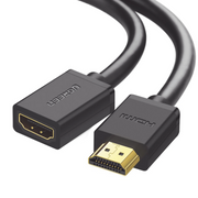 CABLE EXTENSOR HDMI DE 1 M / 4K@60HZ / 3D / HDR / MACHO A HEMBRA / NÚCLEO DE COBRE ESTAÑADO / TRANSMISIÓN ESTABLE.-Cableado-UGREEN-Bsai Seguridad & Controles