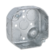 CAJA OCTAGONAL DE 4" / PROFUNDIDAD 1 1/2" / 6 ENTRADAS DE 3/4", 2 ENTRADAS DE 1/2" / TROQUELADA.-Canalización-RACO-Bsai Seguridad & Controles