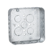 CAJA CUADRADA 4 11/16"/ PROFUNDIDAD 1 1/2"/ 15 ENTRADAS 1/2", 2 ENTRADAS 3/4"/ TROQUELADA.-Canalización-RACO-Bsai Seguridad & Controles