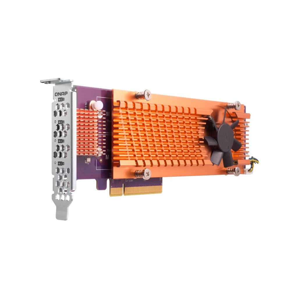 QNAP QM2-2P-244A DUAL M.2 22110/2280 PCIE SSD EXPANSION CARD (PCIE GEN2 X4), LOW-PROFILE BRACKET PRE-LOADED, LOW-PROFILE FLAT AND FULL-HEIGHT ARE BUNDLED *SHORTER VERSION TO SUPPORT TVS-X82/TS-X77 PCIE SLOT 2 & SLOT 3-Servidores NAS / STORAGE-QNAP-Bsai Seguridad & Controles