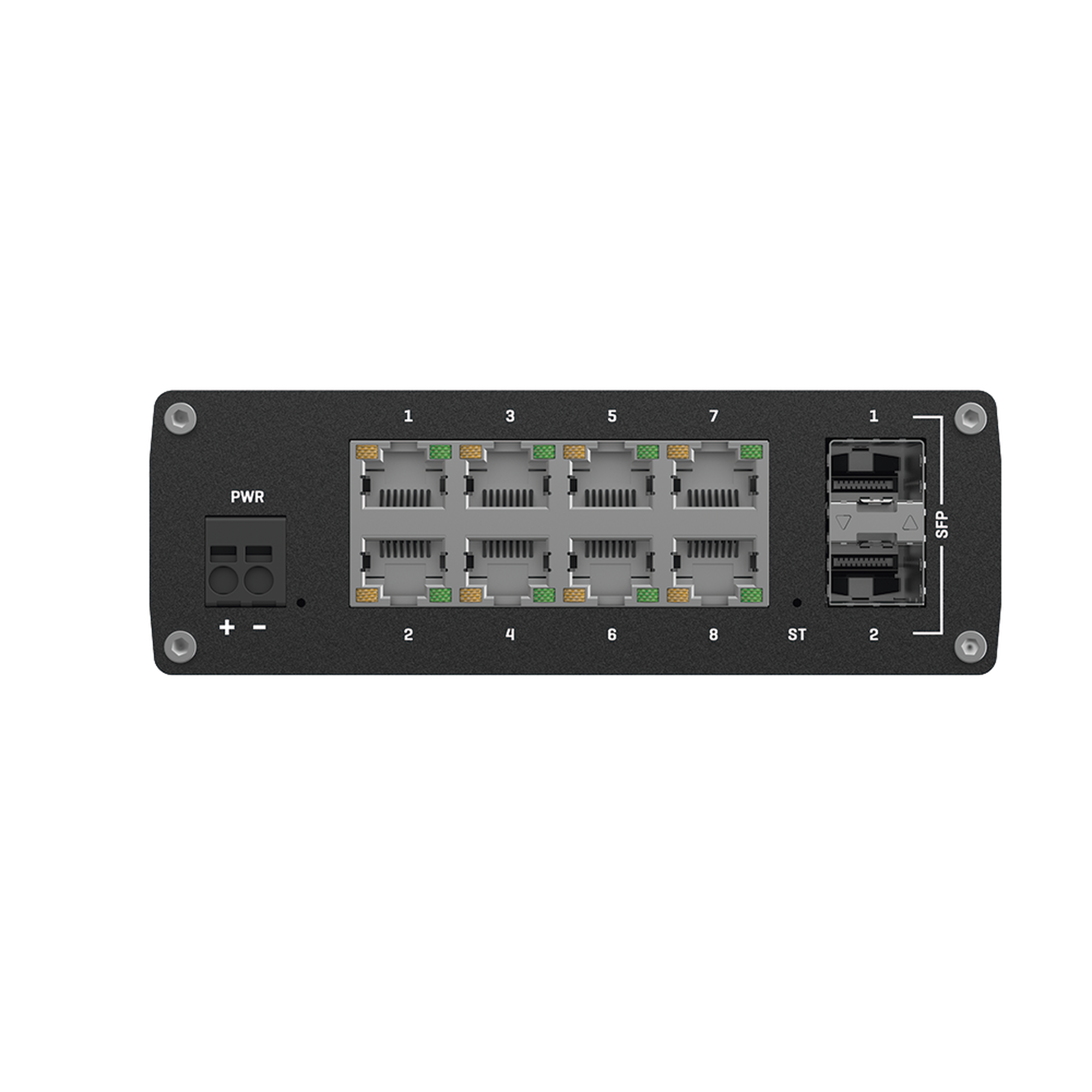 SWITCH INDUSTRIAL ADMINISTRABLE L2, 8 PUERTOS GE + 2 SFP, SOPORTA PROFINET