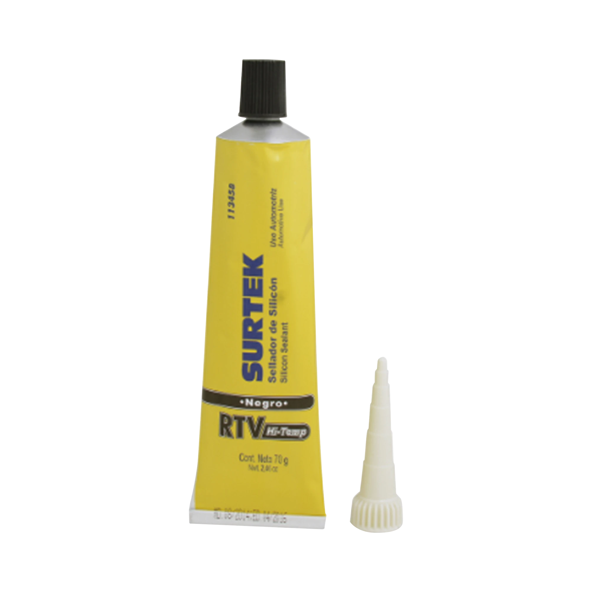 SILICÓN PARA ALTAS TEMPERATURAS /COLOR NEGRO/ TUBO 70 G.-Herramientas-SURTEK-Bsai Seguridad & Controles