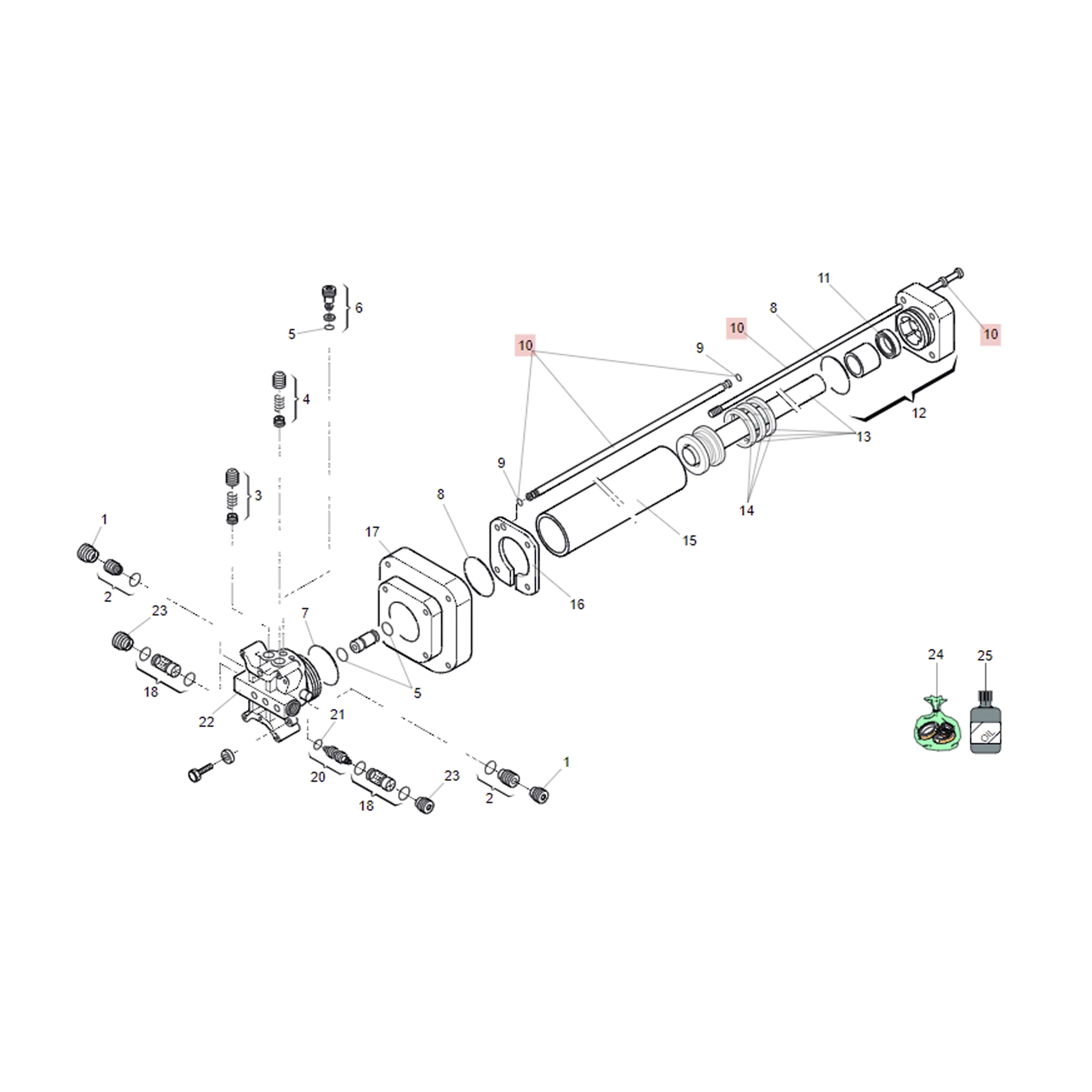 TUBO DE ACEITE Y VARILLA DE EMBOLO PARA FAAC 422-Acceso Vehicular-FAAC-Bsai Seguridad & Controles