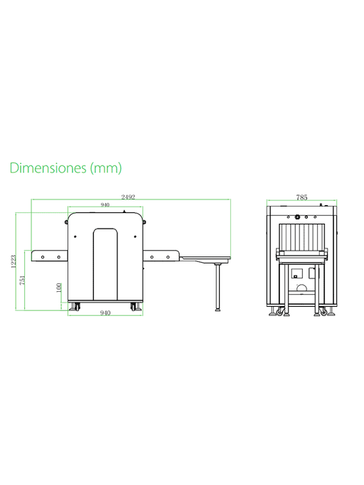 ZKTECO ZKX5030A - MÁQUINA DE RAYOS X PARA EQUIPAJE / ENERGÍA SIMPLE / TÚNEL DE 50 X 30 CM-Sistemas de Inspección-ZKTECO-ZTA458002.-Bsai Seguridad & Controles