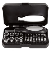 TVC PITCAIRN - SET DE HERRAMIENTAS CON DESARMADOR DE 16 PUNTAS/ 8 DADOS INTERCAMBIABLES/ MANGO ERGONÓMICO/ MEDIDAS 13.5X8CM/-Material POP-SAXXON-SXN3010009-Bsai Seguridad & Controles