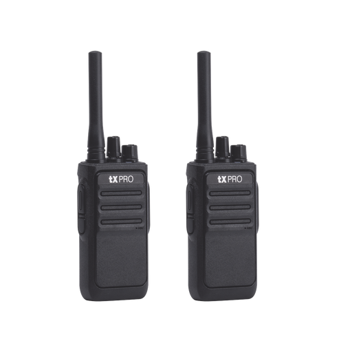 PAR DE RADIOS ANALÓGICOS, LISTOS PARA UTILIZARSE, OPERAN EN UHF 400-470 MHZ DE 2 WATTS DE POTENCIA. ¡PRECONFIGURADOS!-Radios Comerciales TXPRO-TXPRO-TX-320DUO-Bsai Seguridad & Controles