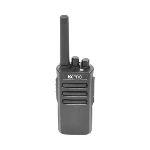 RADIO PORTÁTIL VHF, 5W DE POTENCIA, SCRAMBLER DE VOZ, ALTA COBERTURA, 136-174 MHZ, 16 CANALES PRECONFIGURADOS-Radios Comerciales TXPRO-TXPRO-TX-500-Bsai Seguridad & Controles